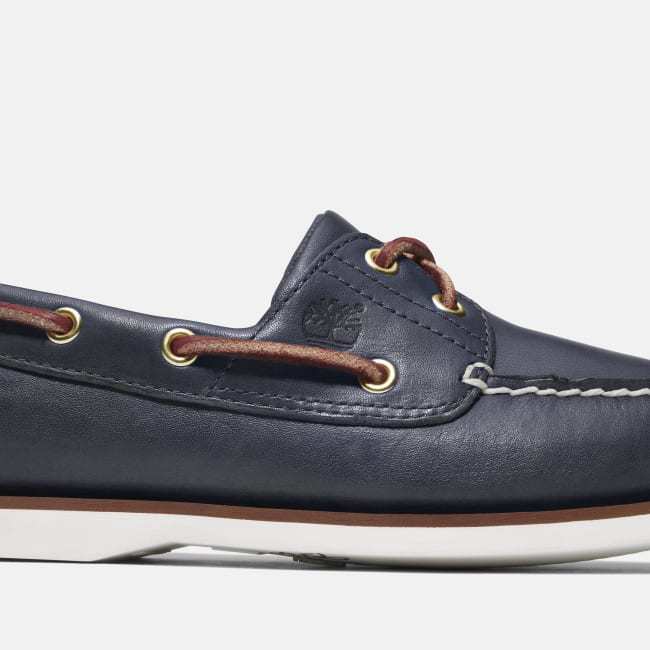 Scarpa da Barca Classic Two-Eye da Uomo in blu