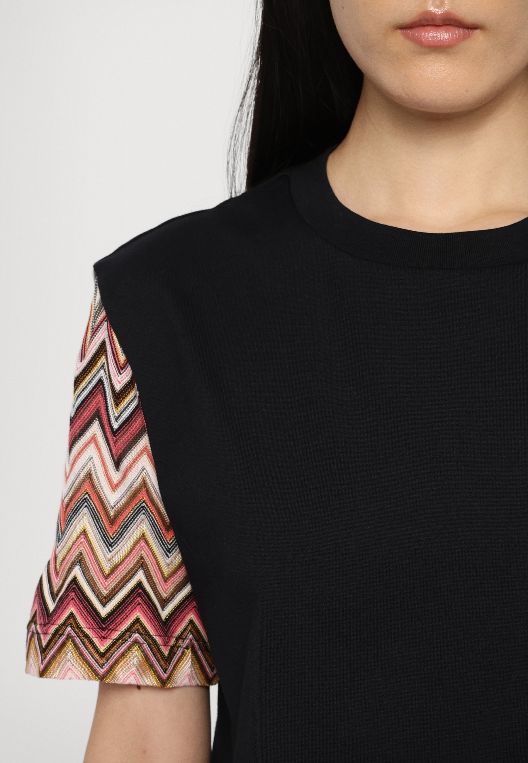Missoni T-shirt met korte mouwen en print - zwart/rood/roze