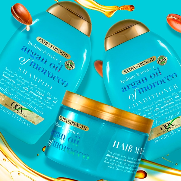 Balsamo extra forte OGX Hydrate & Revive+ all'olio di argan