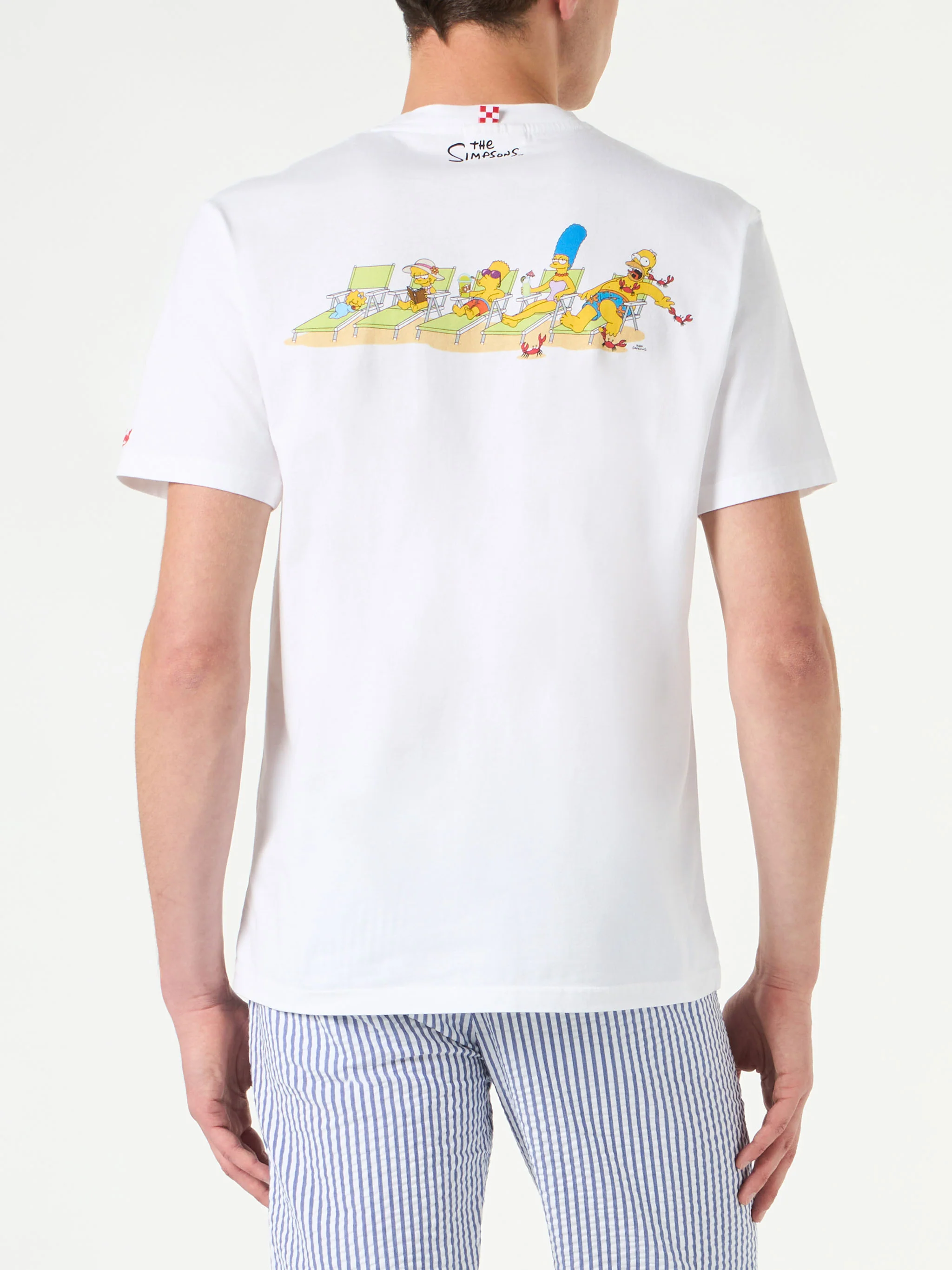 Heren katoenen T-shirt met Simpson Family-print | SPECIALE EDITIE