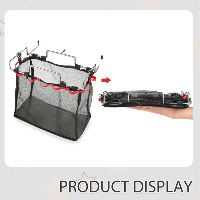Pochette suspendue en filet, organisateur pour matériel de camping, filet de rangement portable pour le camping, filet de rangement