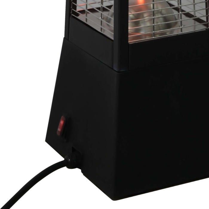 Riscaldatore elettrico portatile a infrarossi Kekai da 2000 W in fibra di carbonio per uso interno ed esterno, 20x20x78 cm
