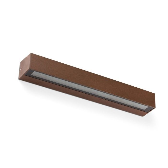 Outdoor wall light - Faro - Doro - 2 LED lights - Aluminium - Rust colour