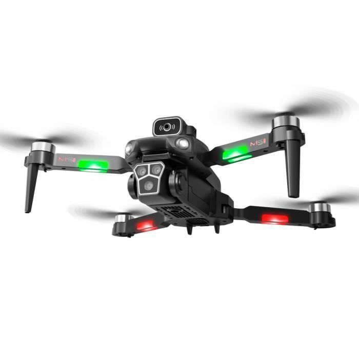 4K HD Drone with 3 Cameras, 4-Sided Obstacle Avoidance, 360° Flip, 2 Batteries - Black