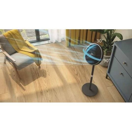 Ventilador de pedestal - PHILIPS - CX3550/01 - 2 en 1 (pedestal - mesa) - 3 velocidades - 2562 m³/h