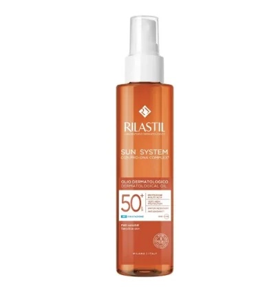 RILASTIL Rilastil Dermatologische Olie SPF50+ 200 ml Hoge zonbescherming