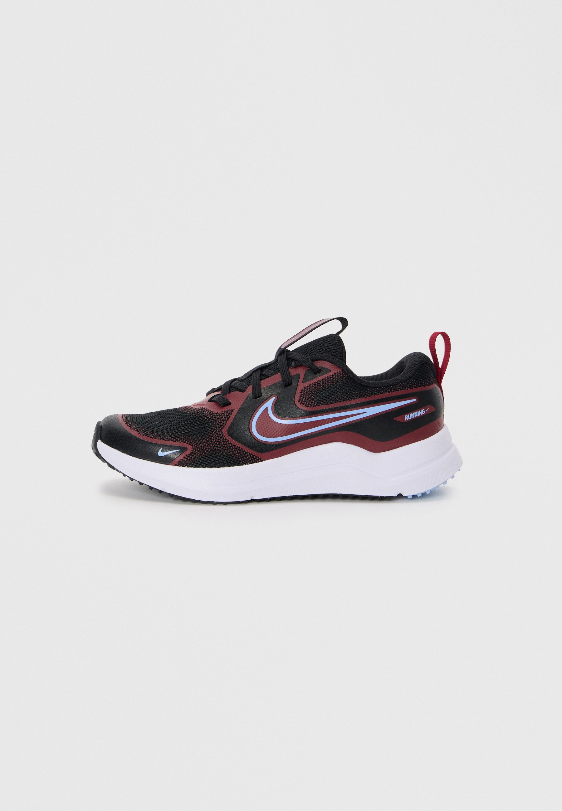 Nike Performance COSMIC UNISEX - Straßenlaufschuhe - Schwarz/Aluminium-Teamrot