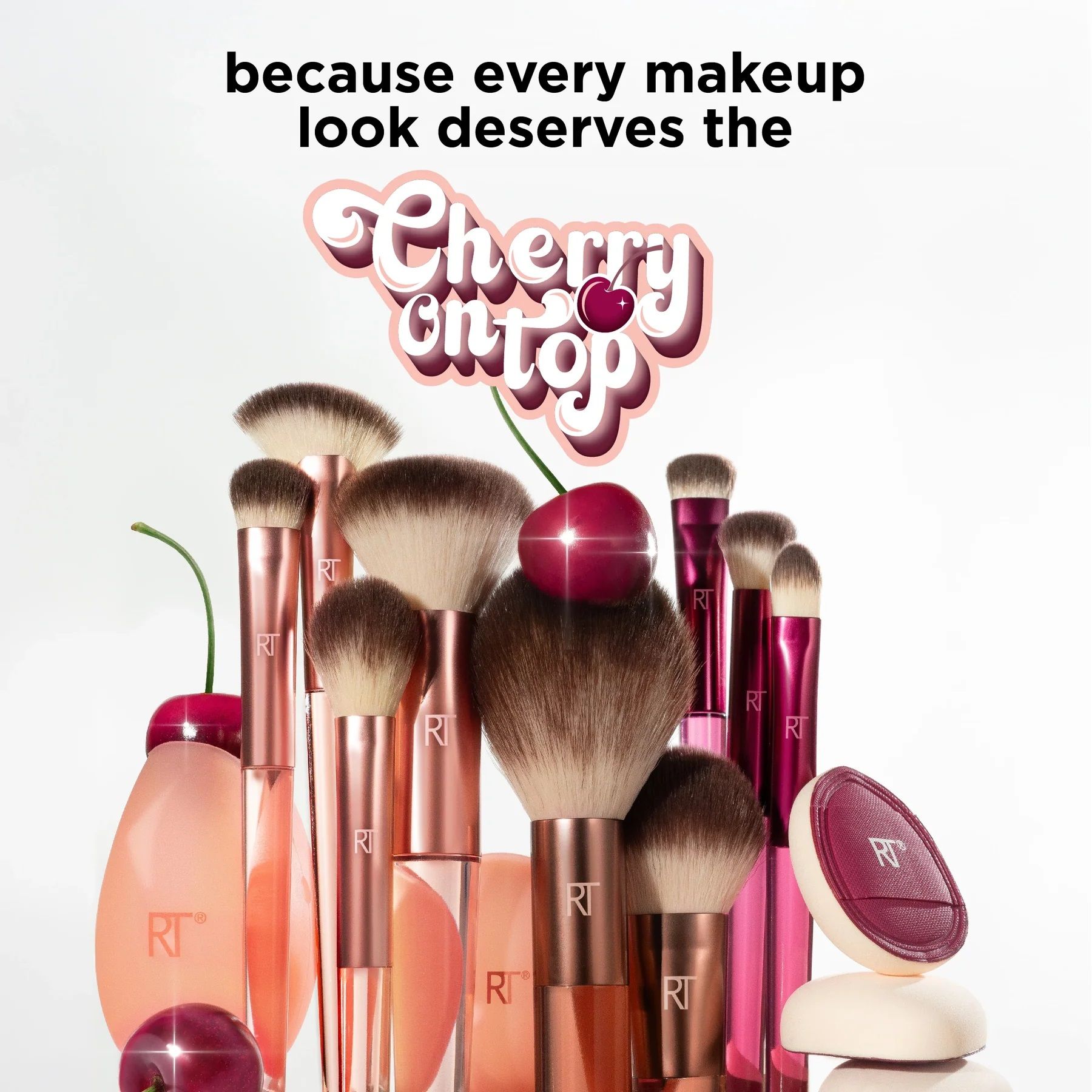 „Cherry On Top MesmerEYES“ šepetėlių rinkinys Makiažo šepetėlių rinkiniai
