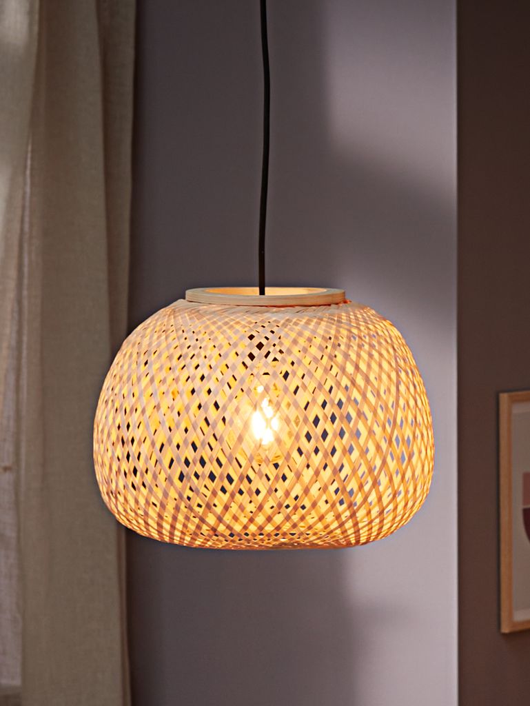 SIGVARD SIGVARD viseća lampa Ø35xH26cm bambus