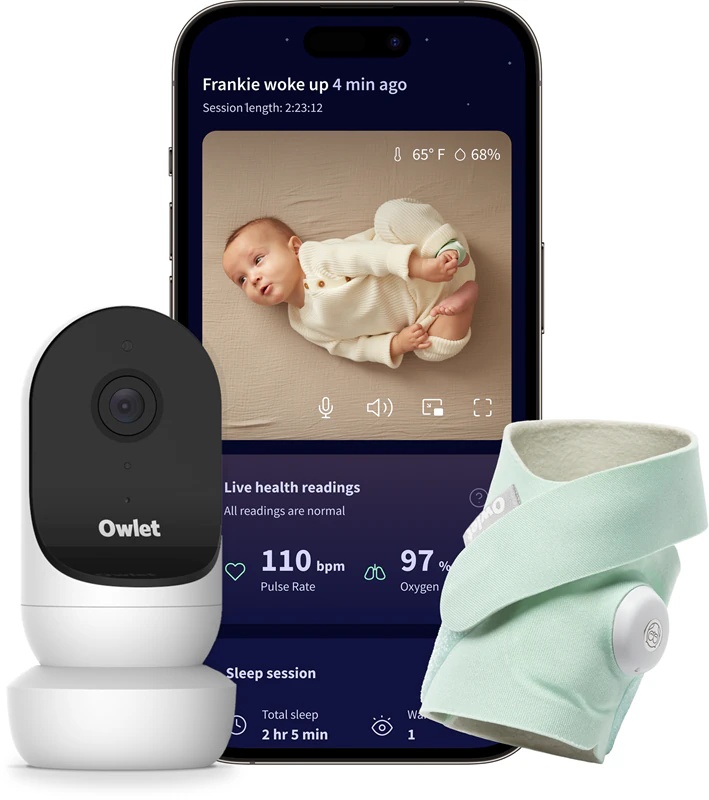 Owlet Dream Duo Dream Sock & Cam 2 сет медицинских уређаја за бебе