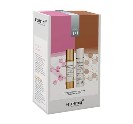 Sesderma zestaw kosmetyków do pielęgnacji twarzy krem Reti Age 50 ml   emulsja Azelac Ru 50 ml