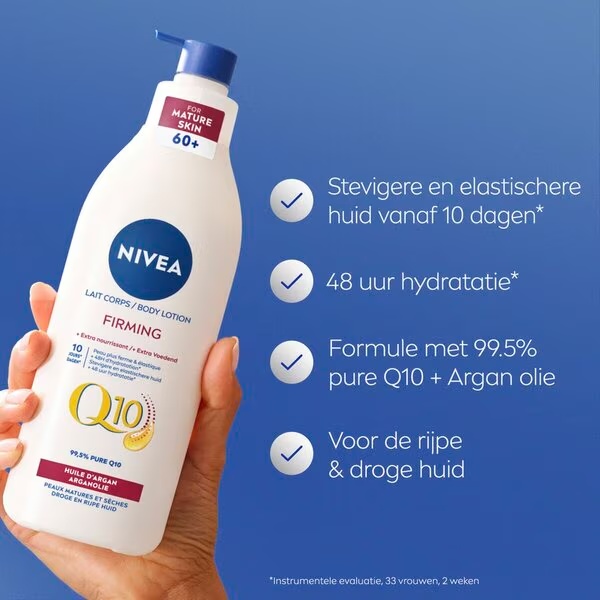NIVEA Q10 učvrstitveni in ekstra negovalni losjon za telo s pumpico 400 ml