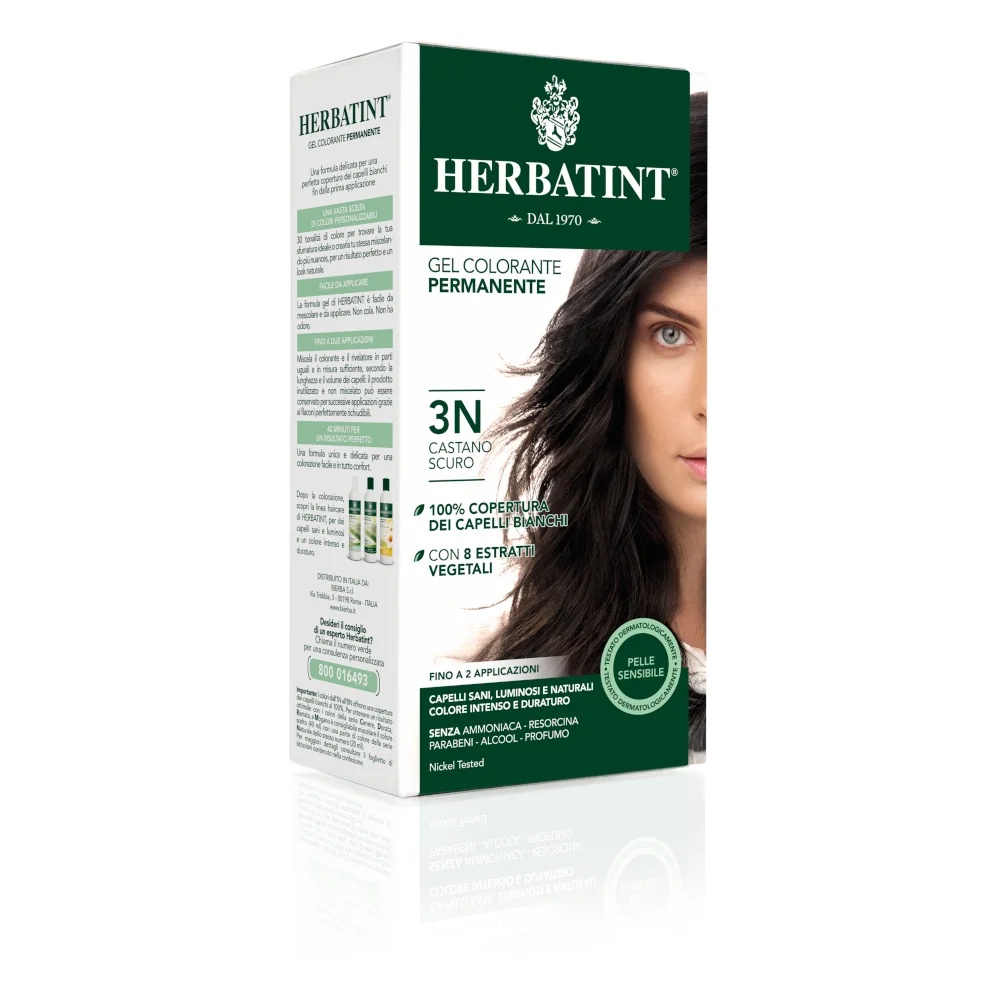 HERBATINT Herbatint Permanente Gel Haarkleur 3N Donkerbruin 150 ml