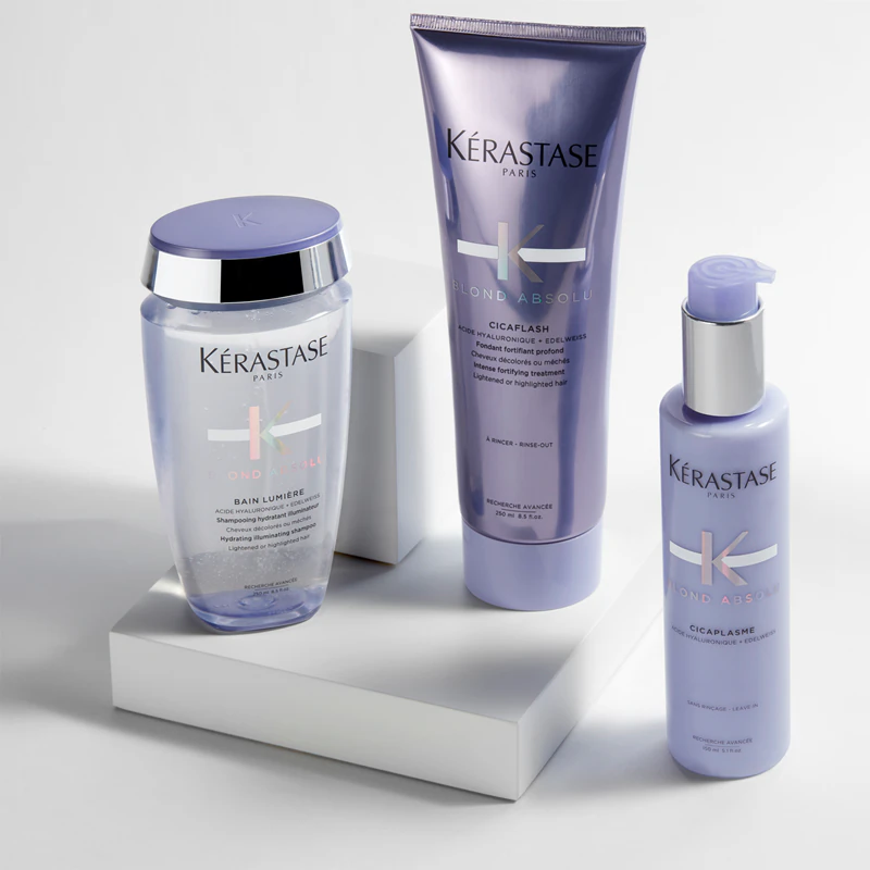 Shampoo de banho Kérastase Blond Absolu Bain Lumière para cabelos descoloridos ou com mechas.