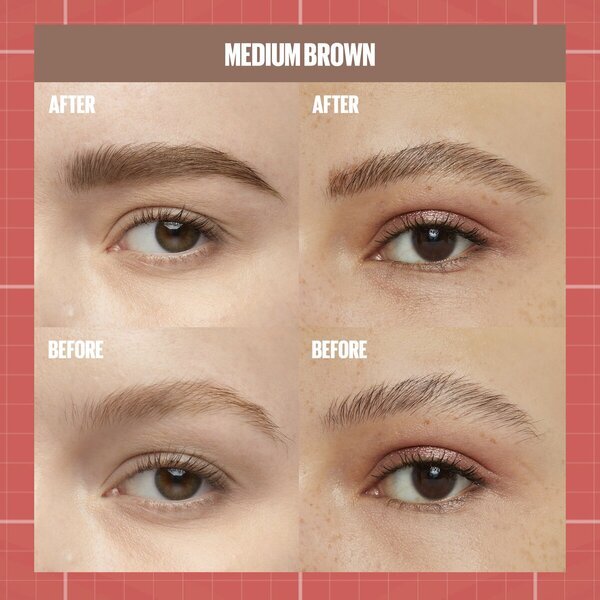 Maybelline New York Build-A-Brow 257 Srednje smeđa boja za obrve u gelu