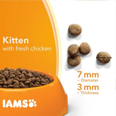 IAMS for Vitality Kitten Φρέσκια Ξηρά Τροφή για Γάτες με Κοτόπουλο