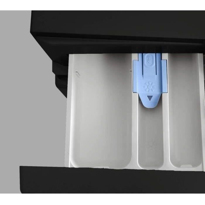 Front-loading washing machine - Freestanding - CONTINENTAL EDISON - CELL812IBP - 8 kg - Induction - 60 cm - 1200 rpm - Matte black