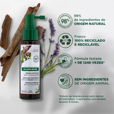 Klorane Chininové sérum proti vypadávání vlasů BIO Chininové sérum zpomaluje vypadávání vlasů 100 ml 100 ml