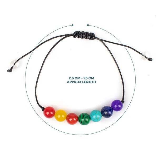 Braccialetti con perline Myga dei 7 Chakra