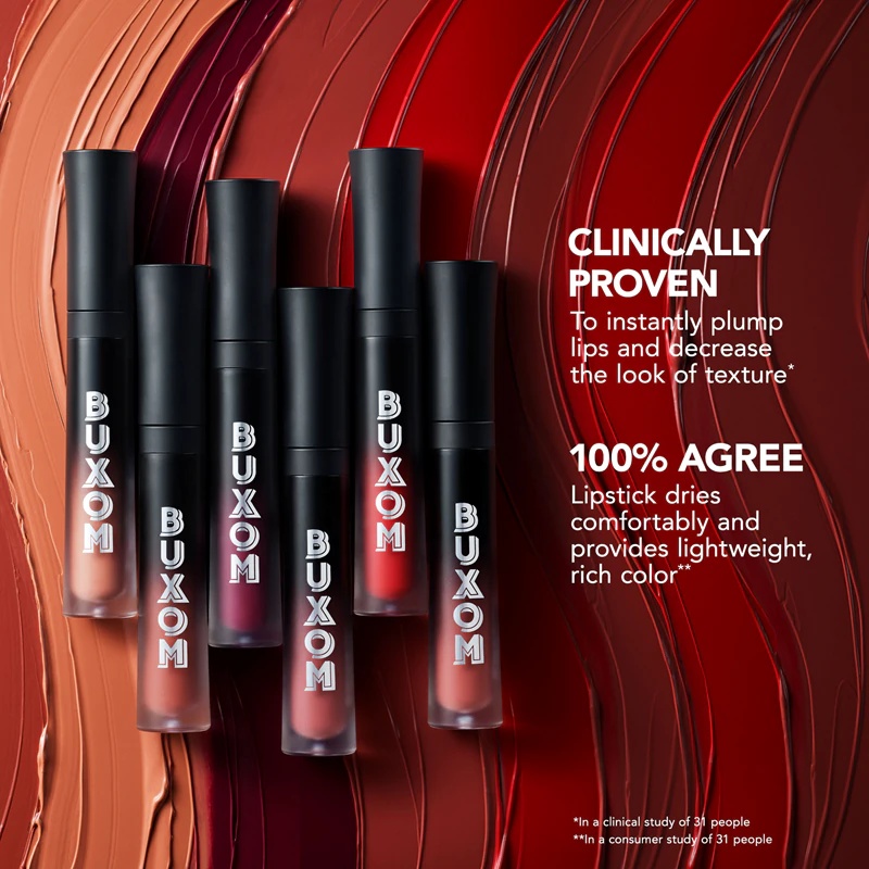 Buxom FULL ON™ PLUMPING LIQUID LUPSTICK MATTE šķidrā lūpu krāsa ar matētu apdari