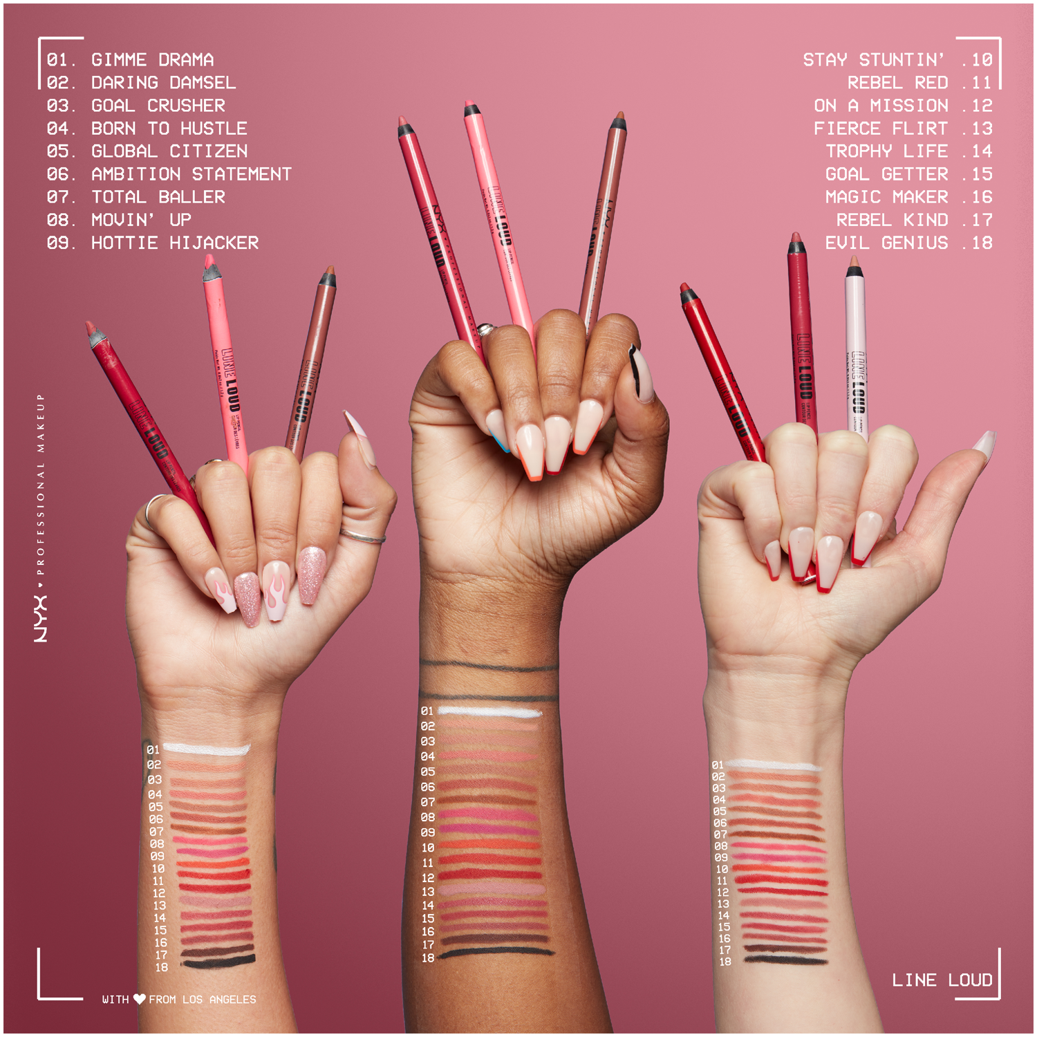 NYX Professionel Makeup-linje Højlydt