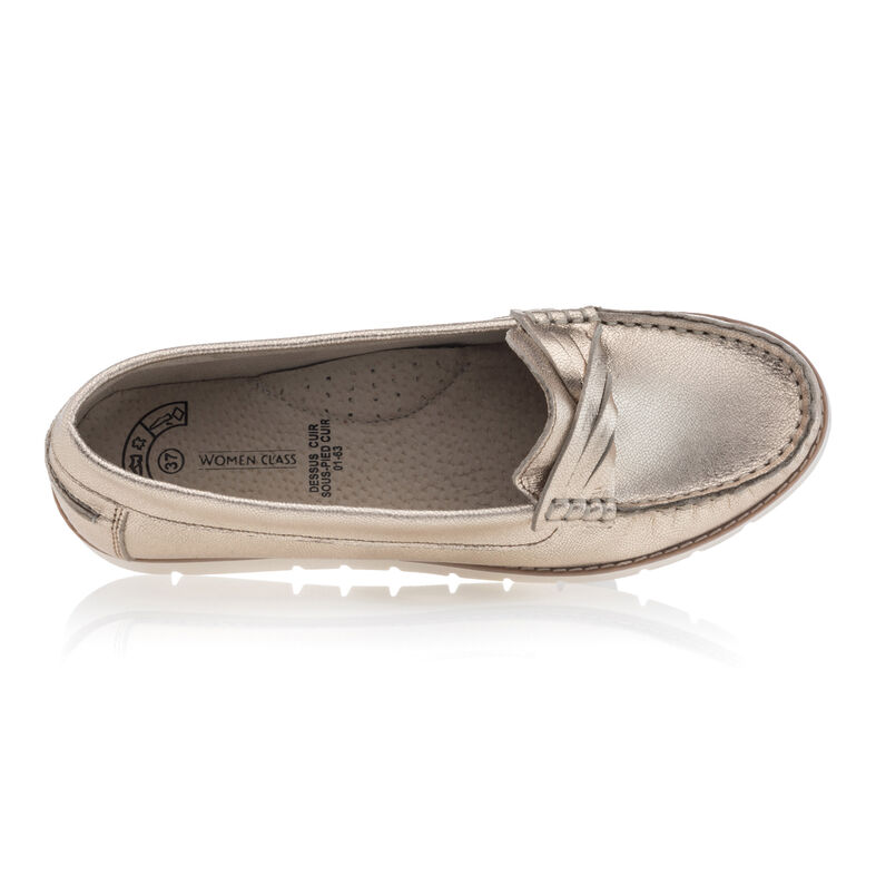 Gelbe Damen-Loafer/Bootsschuhe