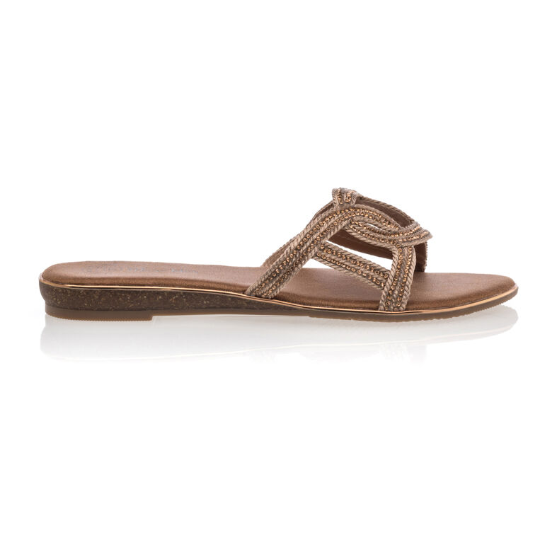 Zuecos/mules rosas para mujer