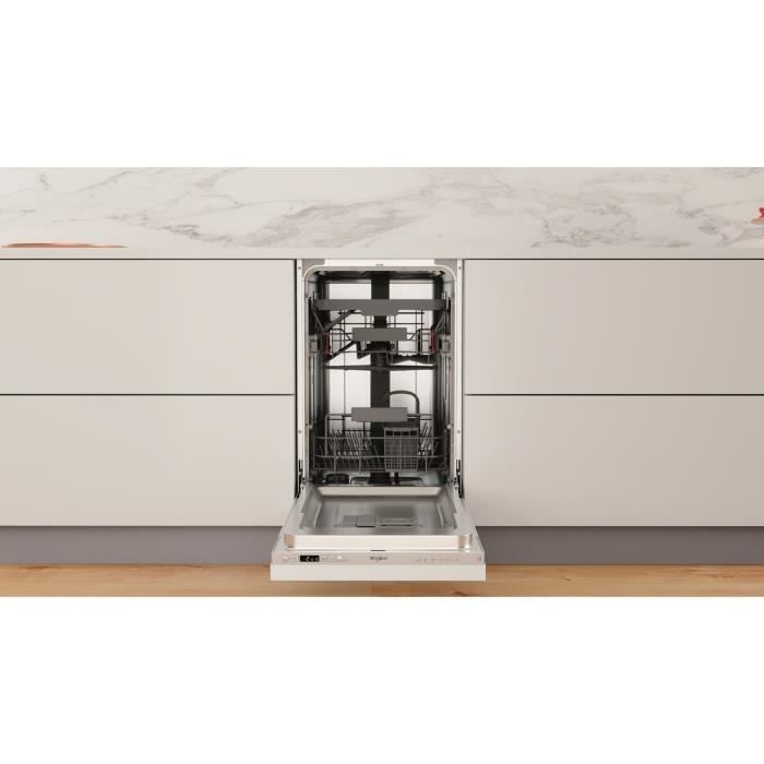 Lavastoviglie da incasso WHIRLPOOL WSIC3M27C - 10 coperti - Induzione - Larghezza 45 cm - 47 dB