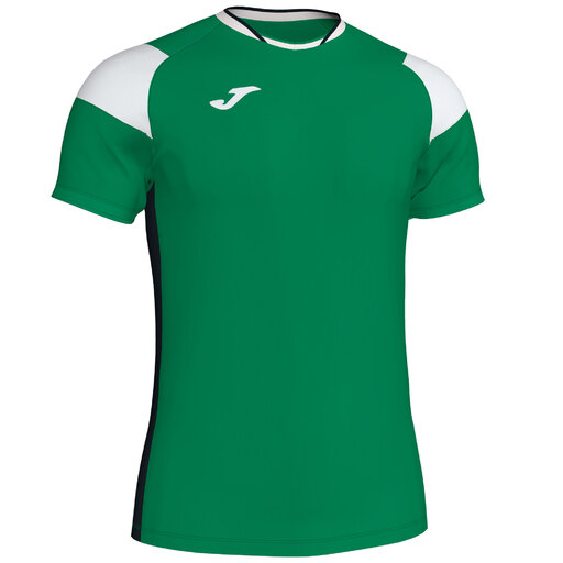 Tričko s krátkým rukávem Joma Crew III, zelená, bílá, černá