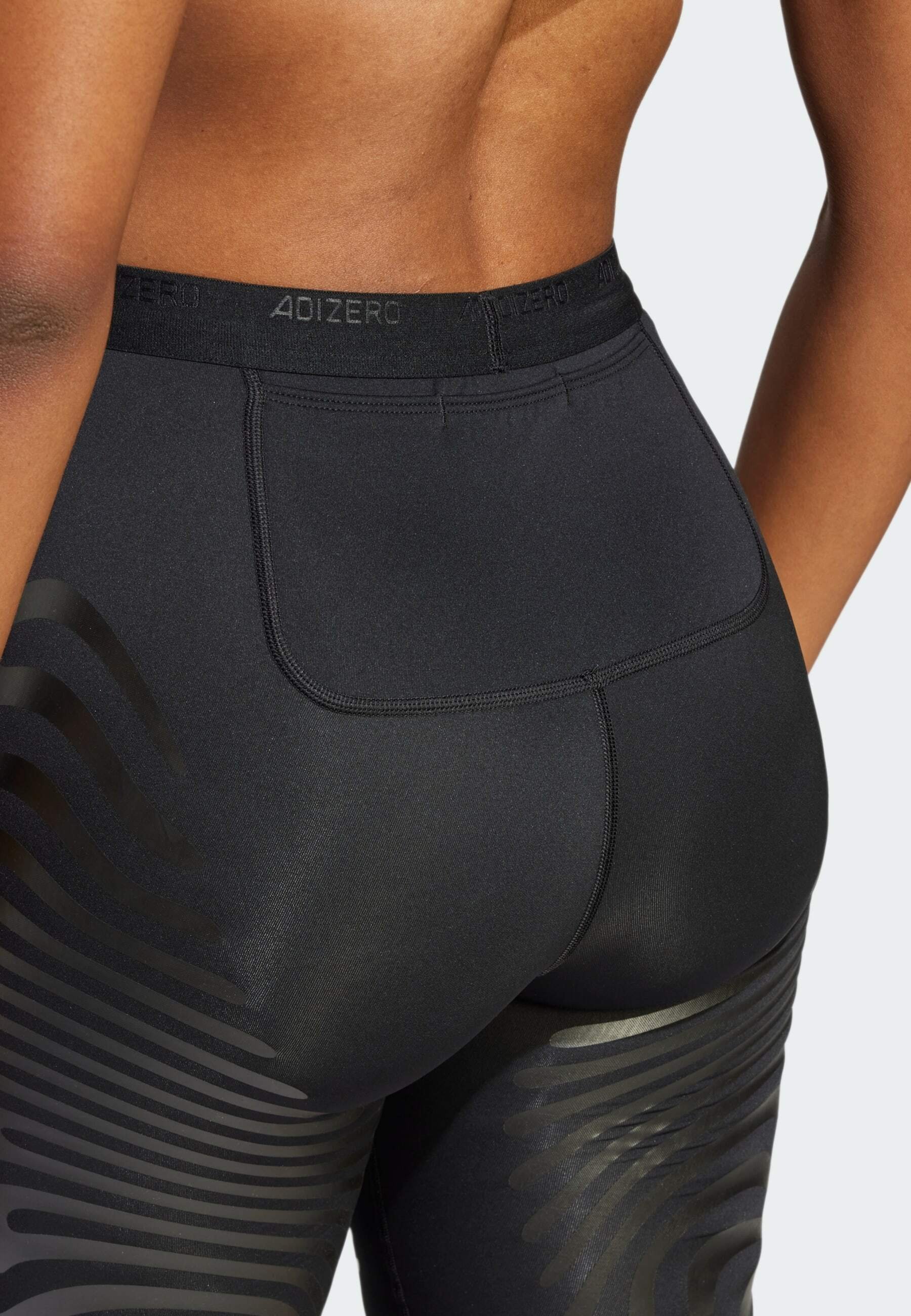 adidas Performance ADIZERO - Legginsit - black/white