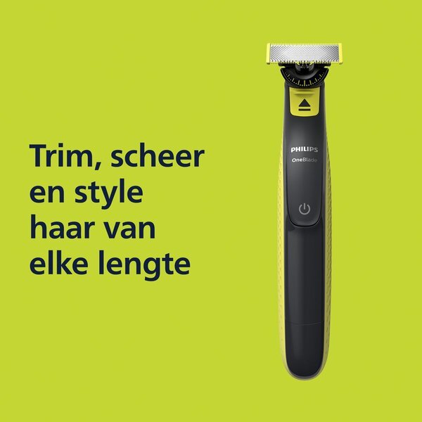 „Philips OneBlade Face QP2724/23“ kirpimo mašina, skustuvas ir formavimo priemonė, juoda