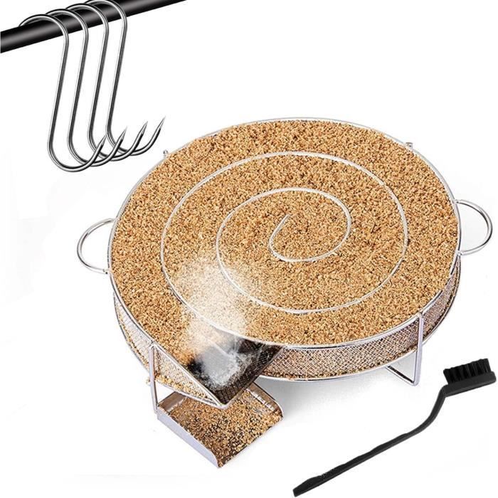 Generador de humo - Ahumador de carne y pescado - Espiral metálica - Ahumado en frío - Conservación de alimentos