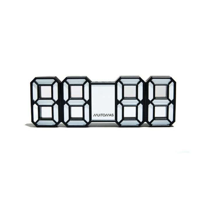 Muitomas Neon Digital Clock White