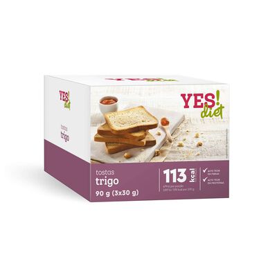 YES! dietiniai kvietiniai skrebučiai 3 x 30 g 3 x 30 g