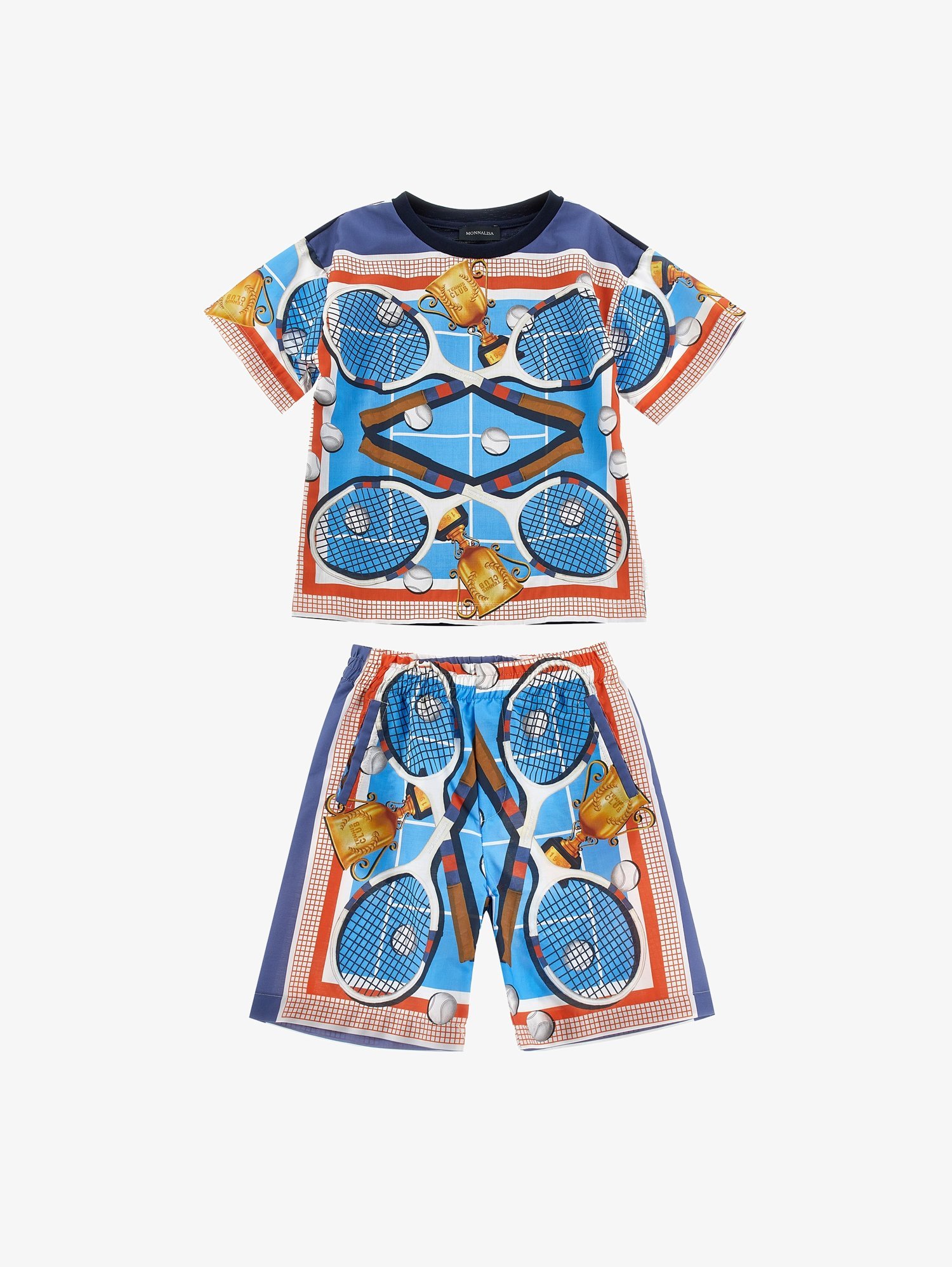 Monnalisa WINNER BOY SET - T-shirt stampata - multicolore
