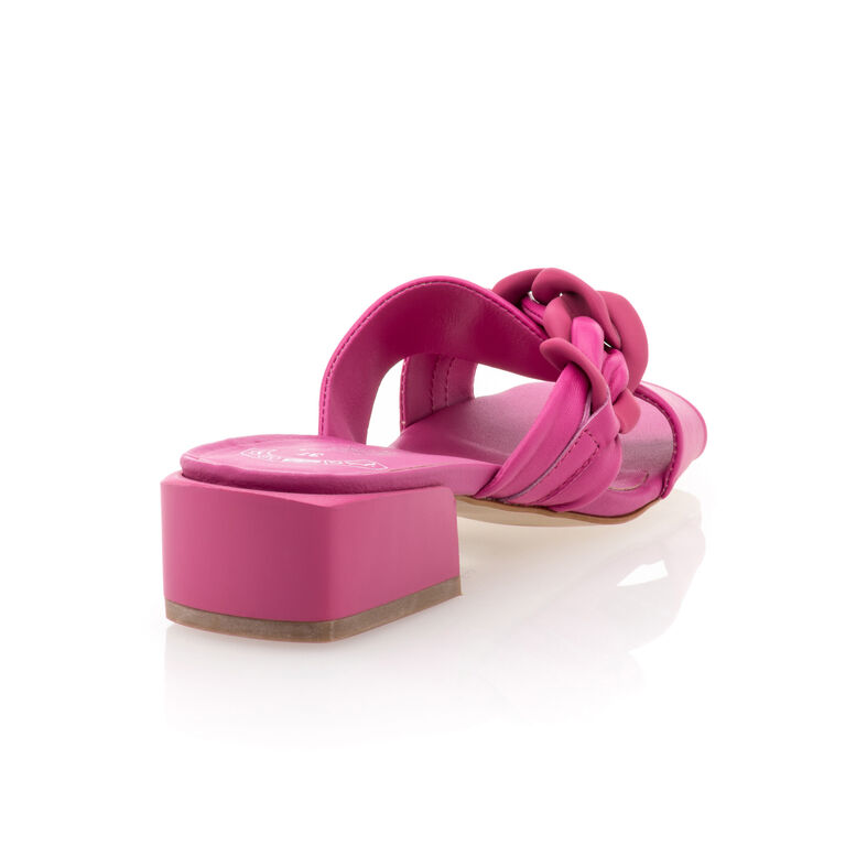 Zuecos/mules rosas para mujer