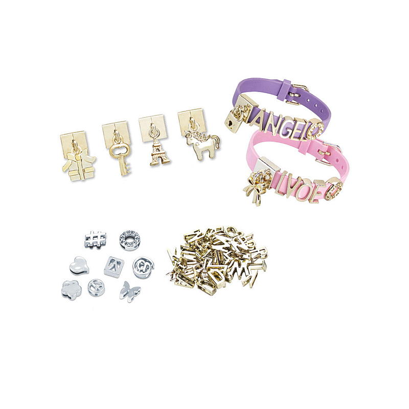FunToys Armband mit Anhängern und Buchstaben zum Selbermachen