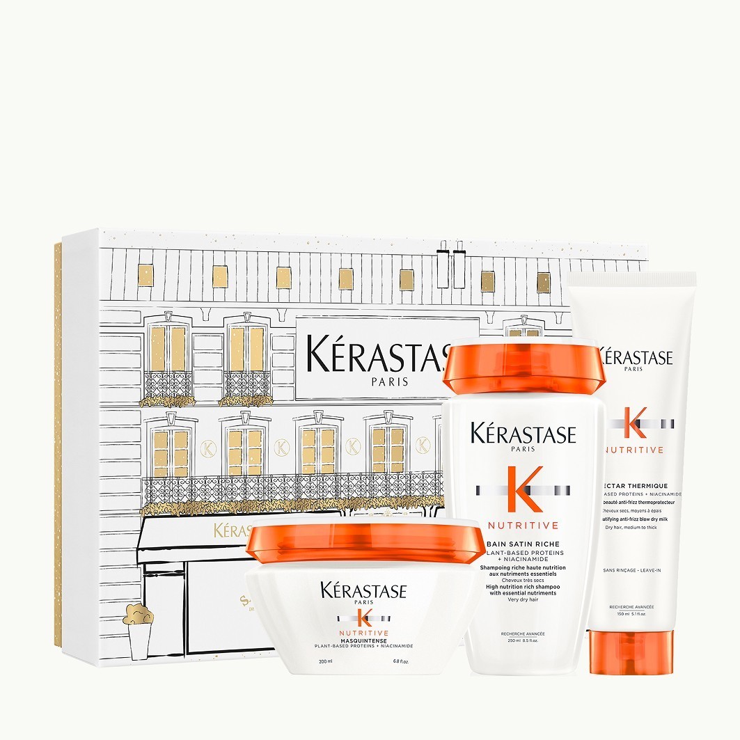 Kalėdinis „Kérastase Nutritive Intense“ plaukų priežiūros rinkinys – 1 dalis