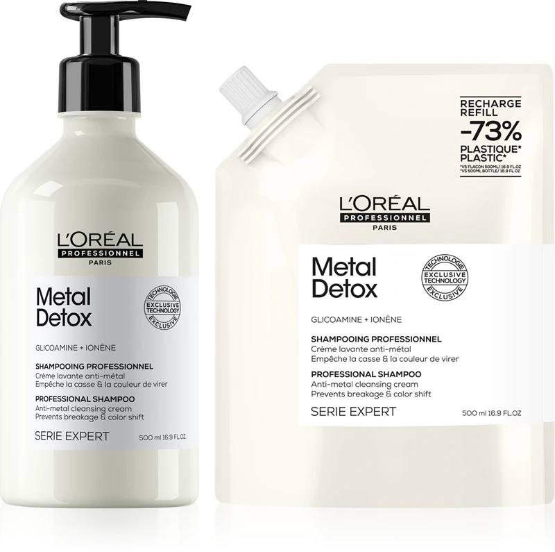 L'Oréal Professionnel Serie Expert Metal Detox ērts iepakojums bojātiem matiem