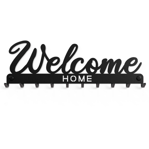 Wieszak ścienny „Welcome home” na klucze, ubrania, biżuterie, ozdobny 1szt