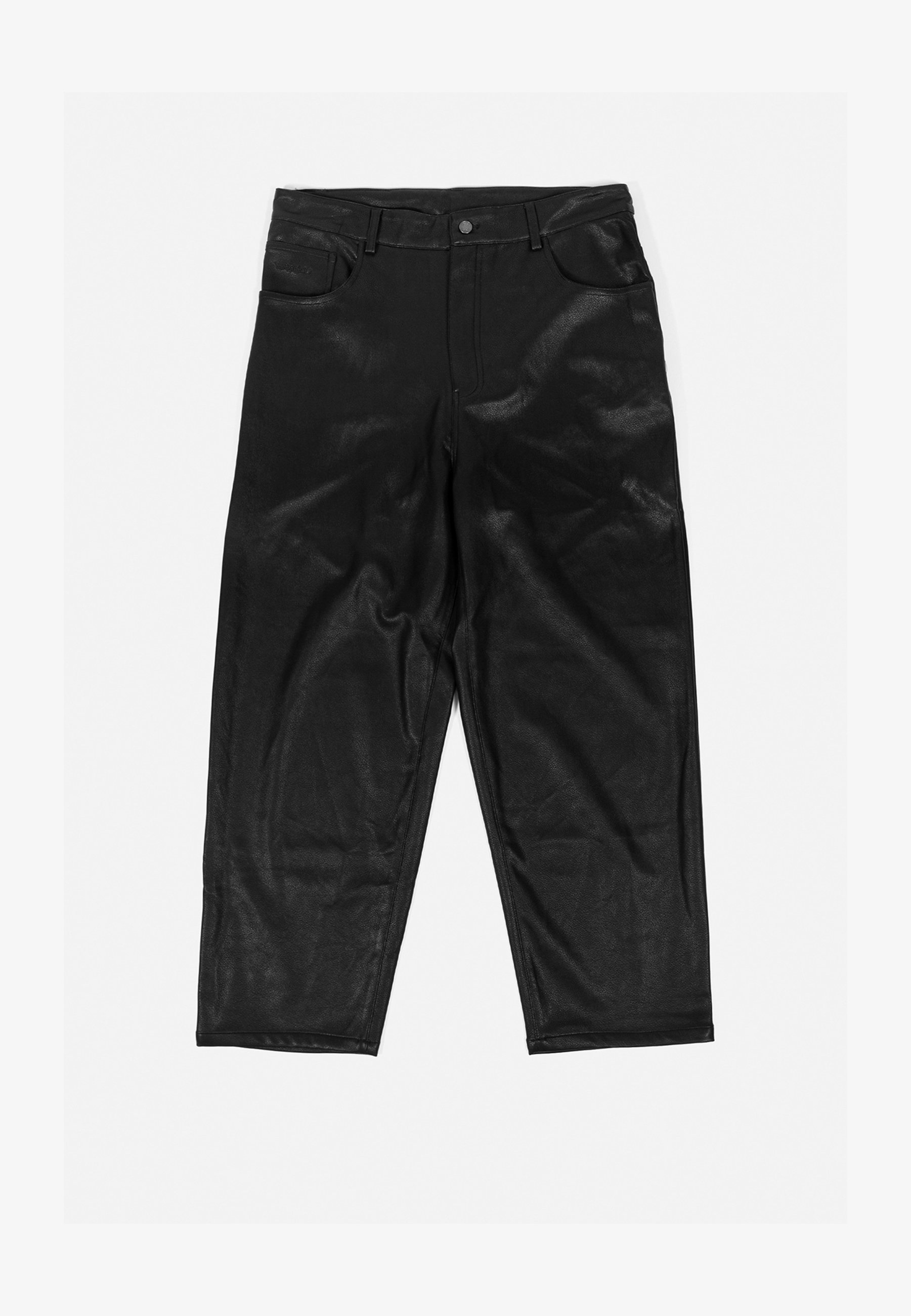 Pantalon CASPER unisexe Wasted Paris - Pantalon en cuir noir