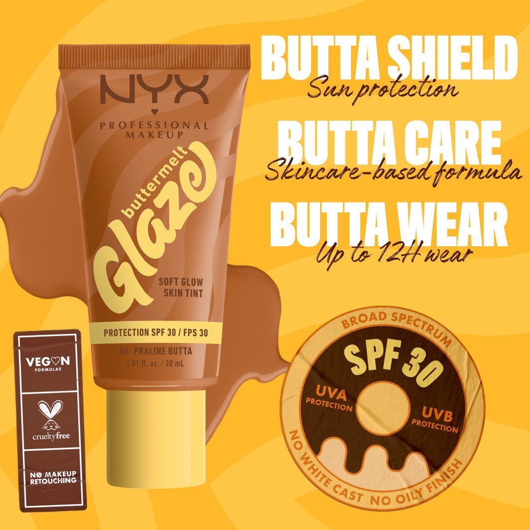 NYX Professional Makeup Foundation Buttermelt Glaze - 30 ml