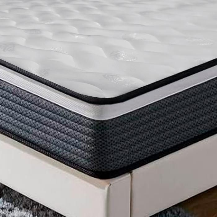 Colchón INRE de espuma viscoelástica de 140x200 cm, 20 cm de grosor, firmeza óptima, 7 zonas ergonómicas.