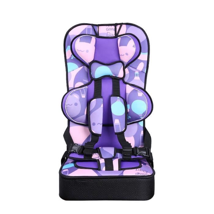 Mothinessto Asiento de coche convertible Asiento elevador con respaldo alto Asiento de bebé convertible a base de coche Morado