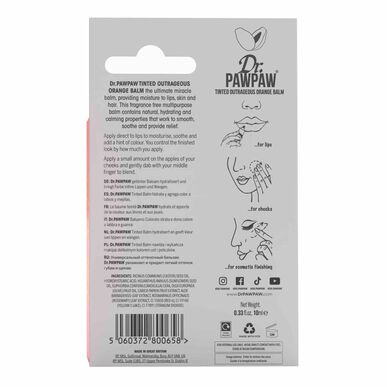 Dr PawPaw Bálsamo Multifunções Cor Outrageous Orange      10 ml 10 ml