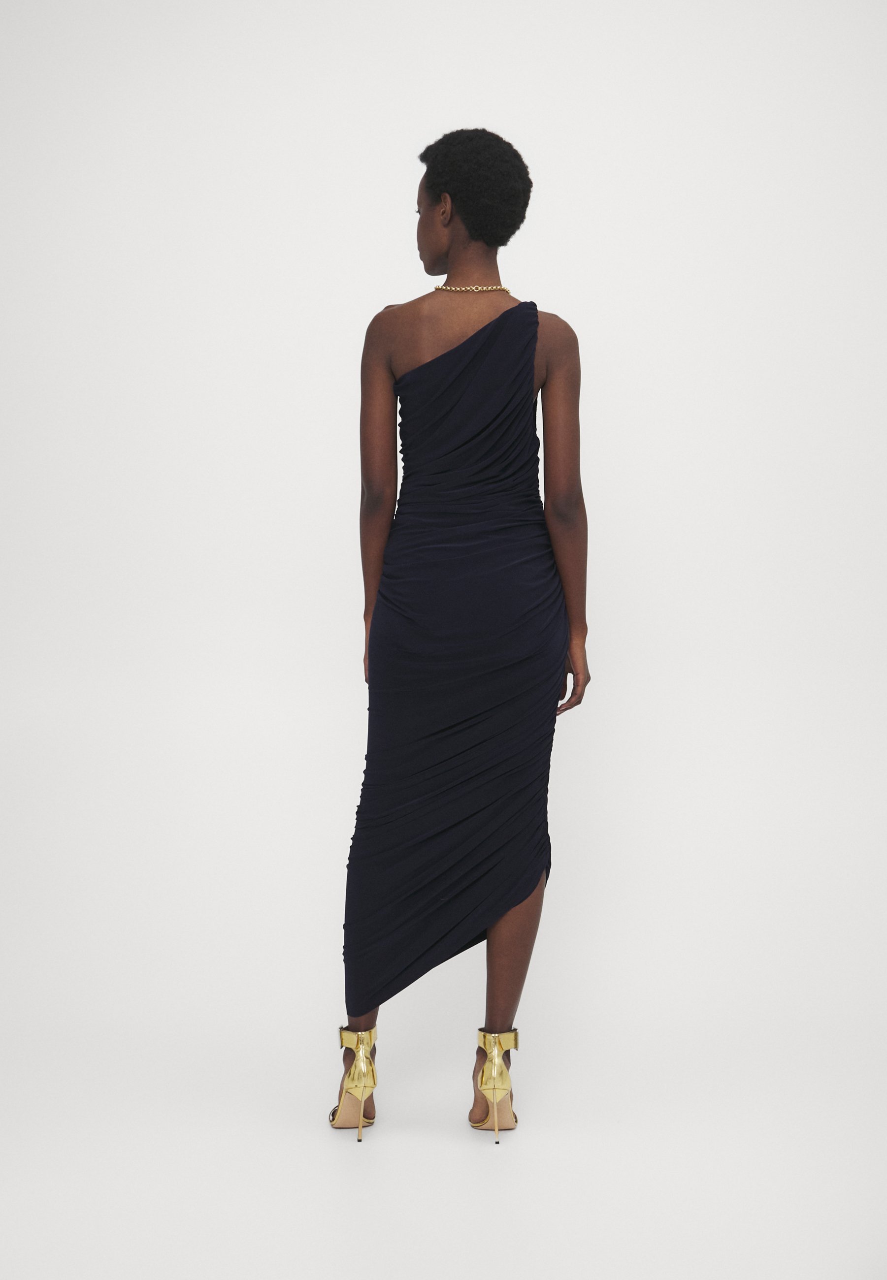 Norma Kamali DIANA Abendkleid – Cocktailkleid / Partykleid – Marineblau