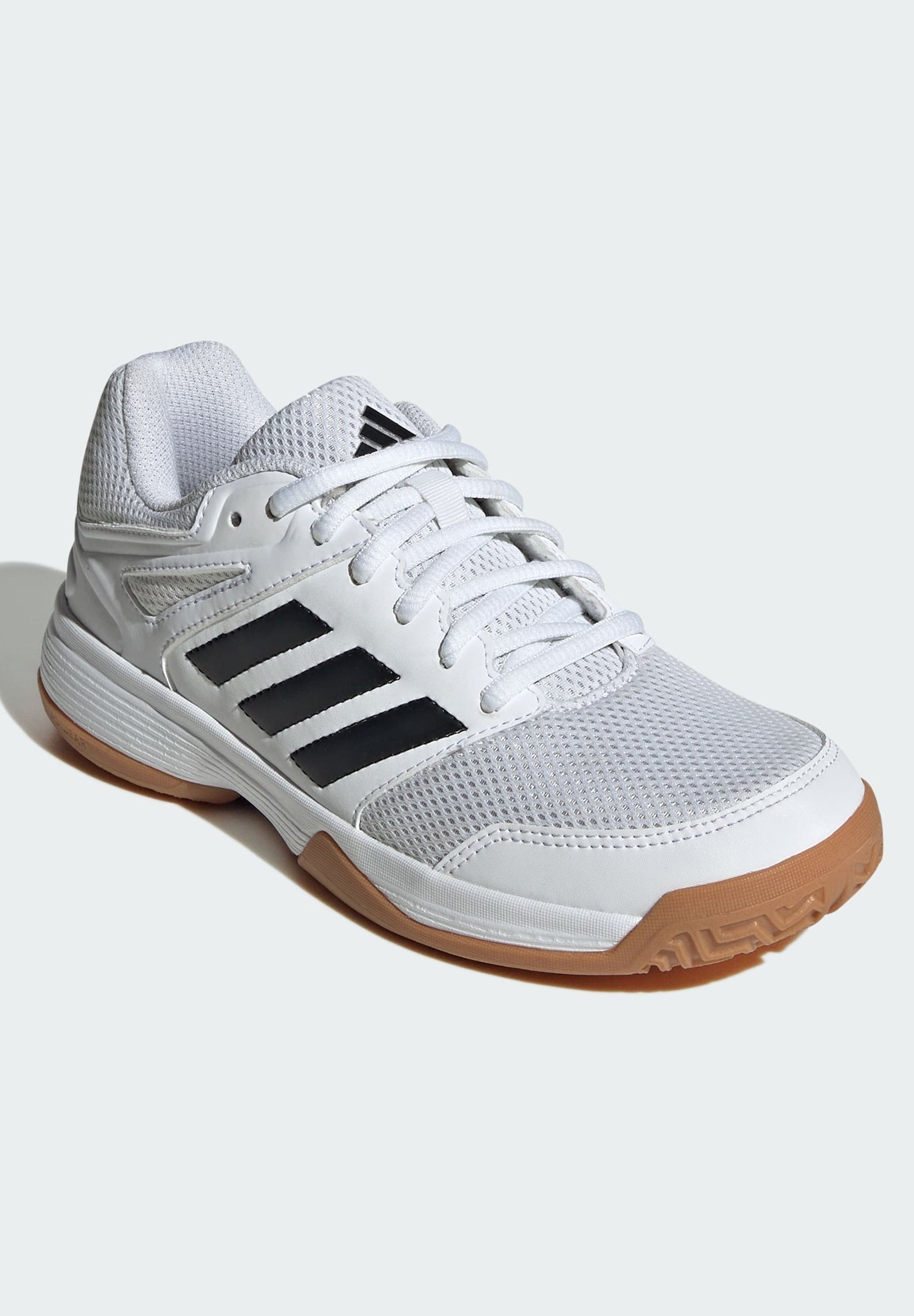 adidas Performance SPEEDCOURT INDOOR KIDS - Chaussures de running sur route - Blanc nuage, semelle extérieure en gomme noire