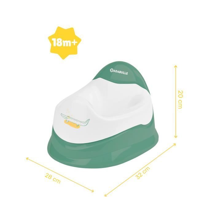 Vasino da addestramento Badabulle con ciotola rimovibile, sedile antiscivolo ed ergonomico.