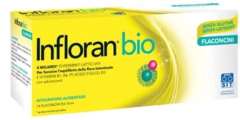 Suplemento alimentar SIT Infloran Bio Adultos Fermentos Lácticos Vivos 14 frascos