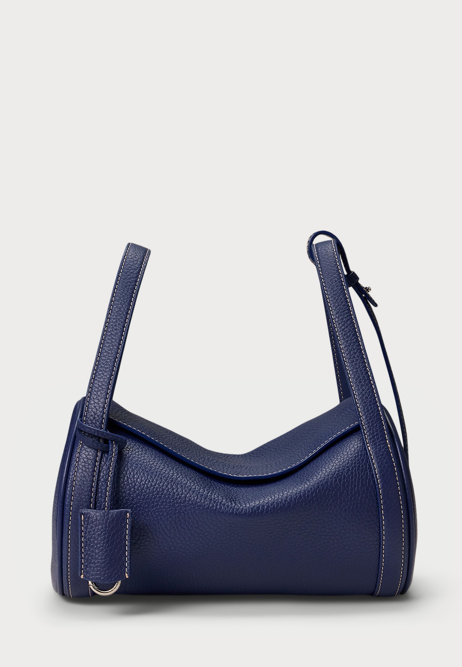 Borsa a mano Polo Ralph Lauren POLO PLAY LEATHER BARREL DUFFEL - inchiostro